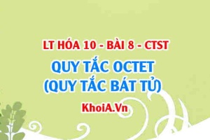 Sự hình thành liên kết hóa học, Quy tắc OCTET giải thích sự hình thành phân tử và ion - Hóa 10 bài 8